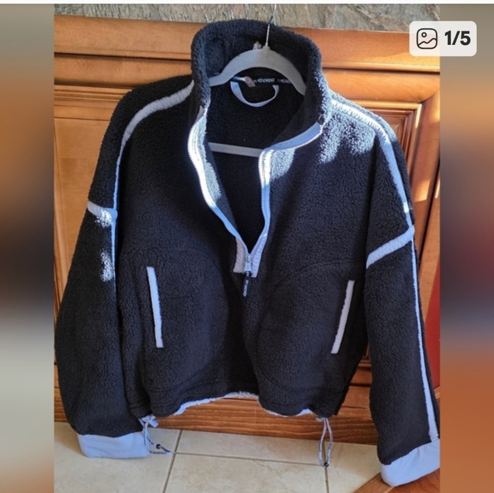 FREE PEOPLE MOUNTAIN HIGH 1/2 ZIP FLEECE PULL OVER. NWOT. Xs & Lg - Picture 8 of 8